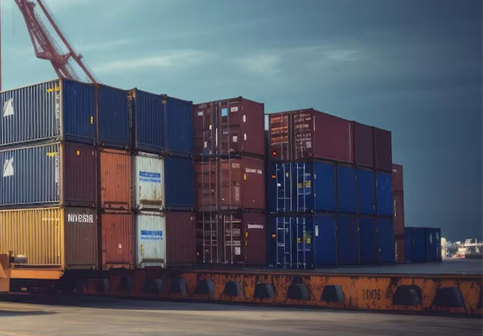 Containers — maritime illustration